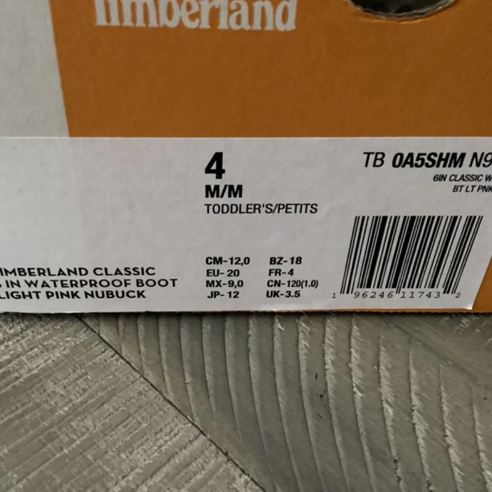 TIMBERLAND Toddler Girls 6
